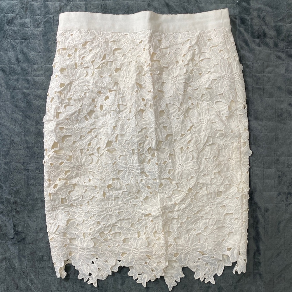 Loft Lace Pencil Skirt Size 2